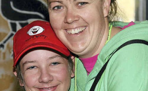 Companion Michelle Fittler with a Camper at a Family Fun Day Companion Michelle Fittler with a Camper at a Family Fun Day